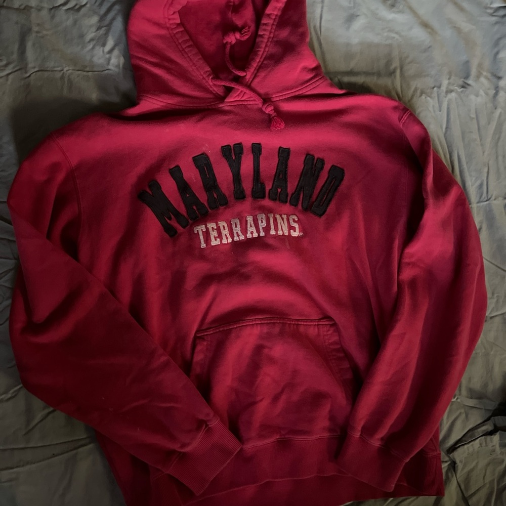 Salmon/pink colored Maryland terrapins hoodie